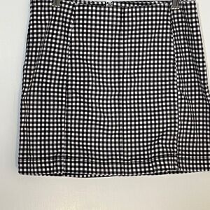 Jolt Black and White Checkered Mini Skirt  11/30